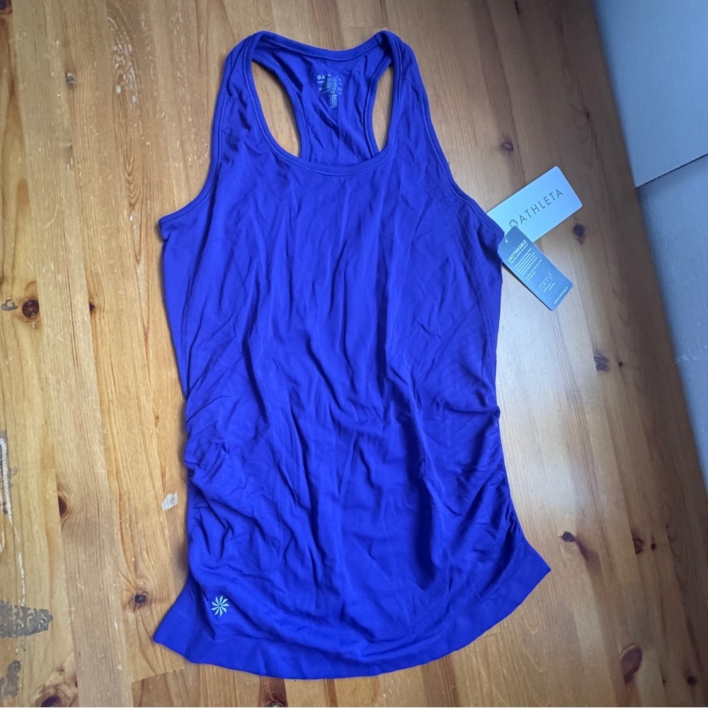 Athleta speedlight purple racer back tank top NWT size Xs - Picture 12 of 16